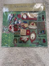 6 unique 12X12 paper patterns with stickers For Scrapbook Holiday Memories