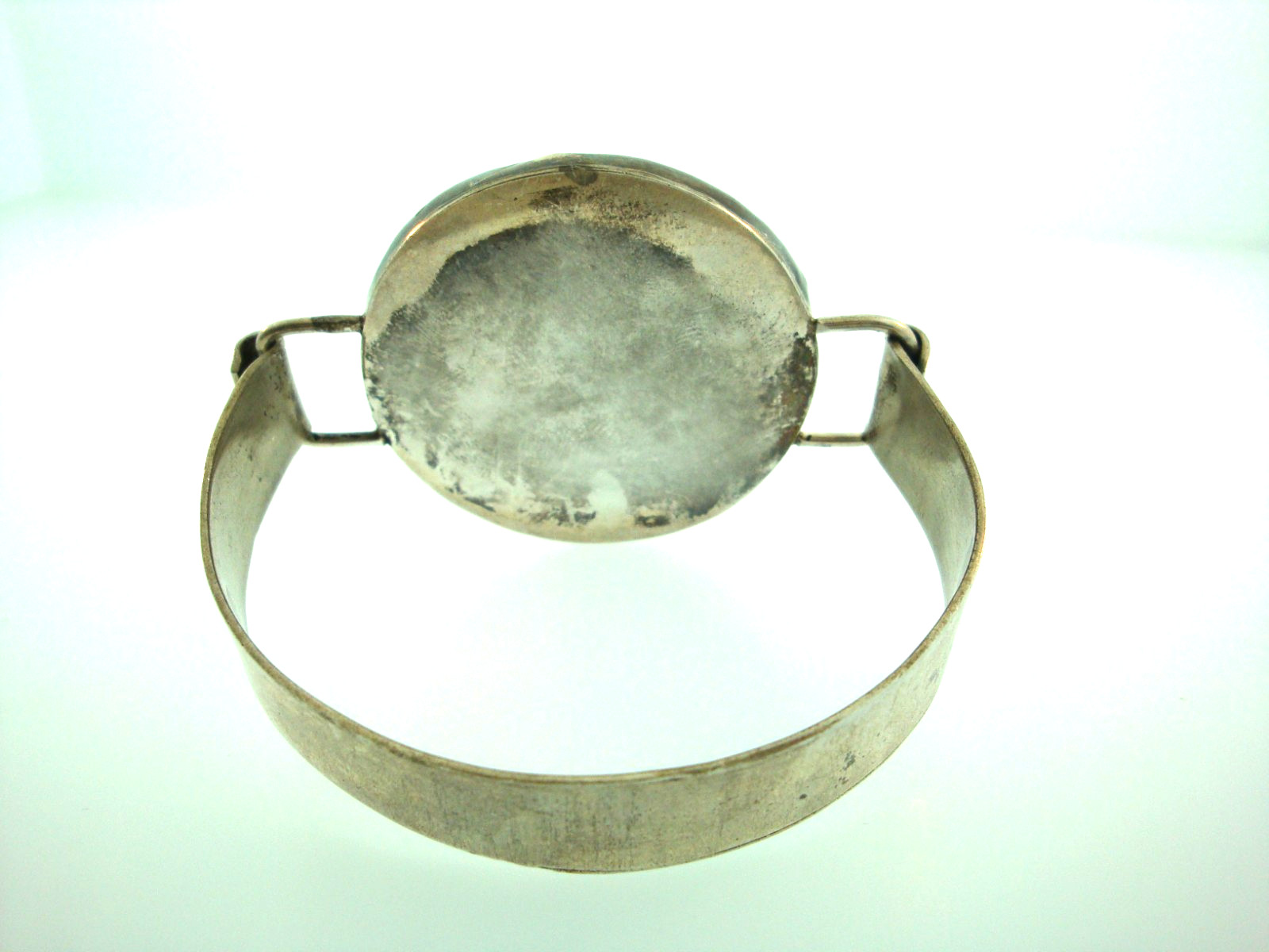 Sterling Silver Seashell Cuff Hinged Bracelet - image 3