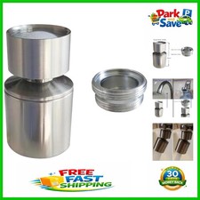 Effortless Installation Brushed Nickel Faucet Aerator - Universal Fit Adapter