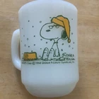 Vintage Fire-King Snoopy Mug I Hate It When It Snows On My French Toast USA