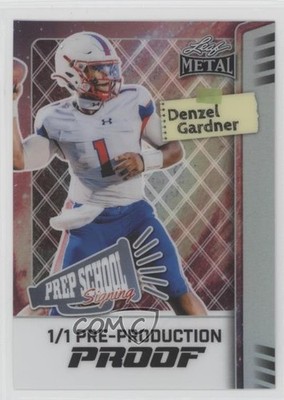 2025 Leaf Metal Prep School Signing 1/1 Denzel Gardner #PS-DG1 19lz
