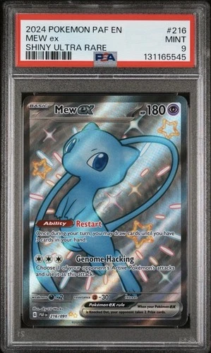 Mew ex, 216/091, Paldean Fates, 2024, Shiny Ultra Rare, PSA 9