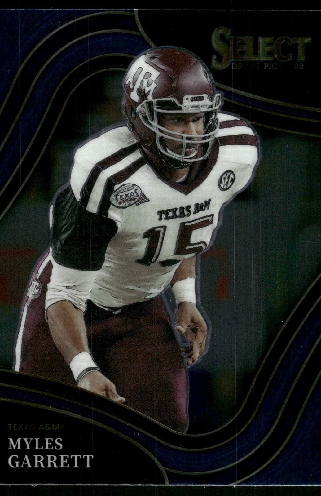 2022 Panini Select Draft Picks #152 Myles Garrett Blue (Retail Base)