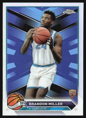 2023-24 Topps Chrome Refractor Brandon Miller Rookie #127 JW1