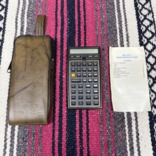 HP-41CV Programable Calculator For PARTS REPAIR. W/ Case And Manual.