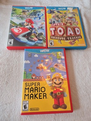 Wii U Mario Kart 8 Mario Maker Captain Toad Treasure Tracker (Nintendo 2014) 