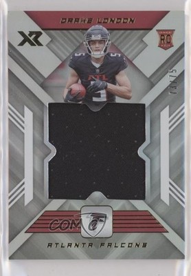 2022 Panini XR Rookie XL Materials 73/75 Drake London #RXL-7 RC 0j7s