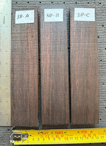 Braziliian Rosewood bridge blanks #38 (8.8" x 2.0" x 0.5")