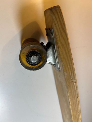 Skateboard vintage anni 60 60 legno legno PIEDE GOOFY Fort Worth TEXAS ruota acciaio - Foto 17 di 23