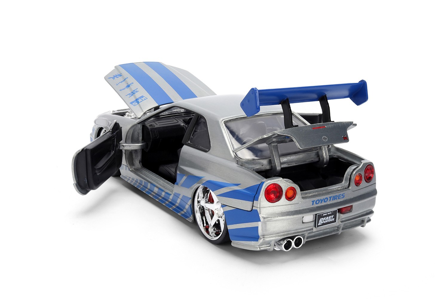 JADA 1/24 BRIAN'S NISSAN SKYLINE R34 COLOR BRUSH FAST & FURIOUS 25 YEARS 36818