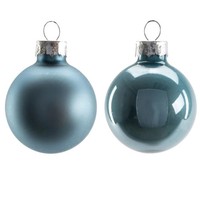 Trendline Weihnachtskugeln Mini Aus Glas Ø 35Mm DäMmerungsblau Christbaumschmuck