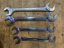 Four Snap-on Metric Sae 4 Way Angle Open End Wrench Set Four Snap-on Metric Sae 4 Way Angle Open End Wrench Set