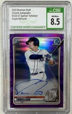 2020 Bowman Chrome 1st Spencer Torkelson /250 Purple Refractor Auto CSG 8.5