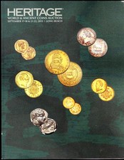 HERITAGE WORLD & ANCIENT COINS AUCTION CATALOGUE (SEPT. 17-18 & 21-22, 2015.)
