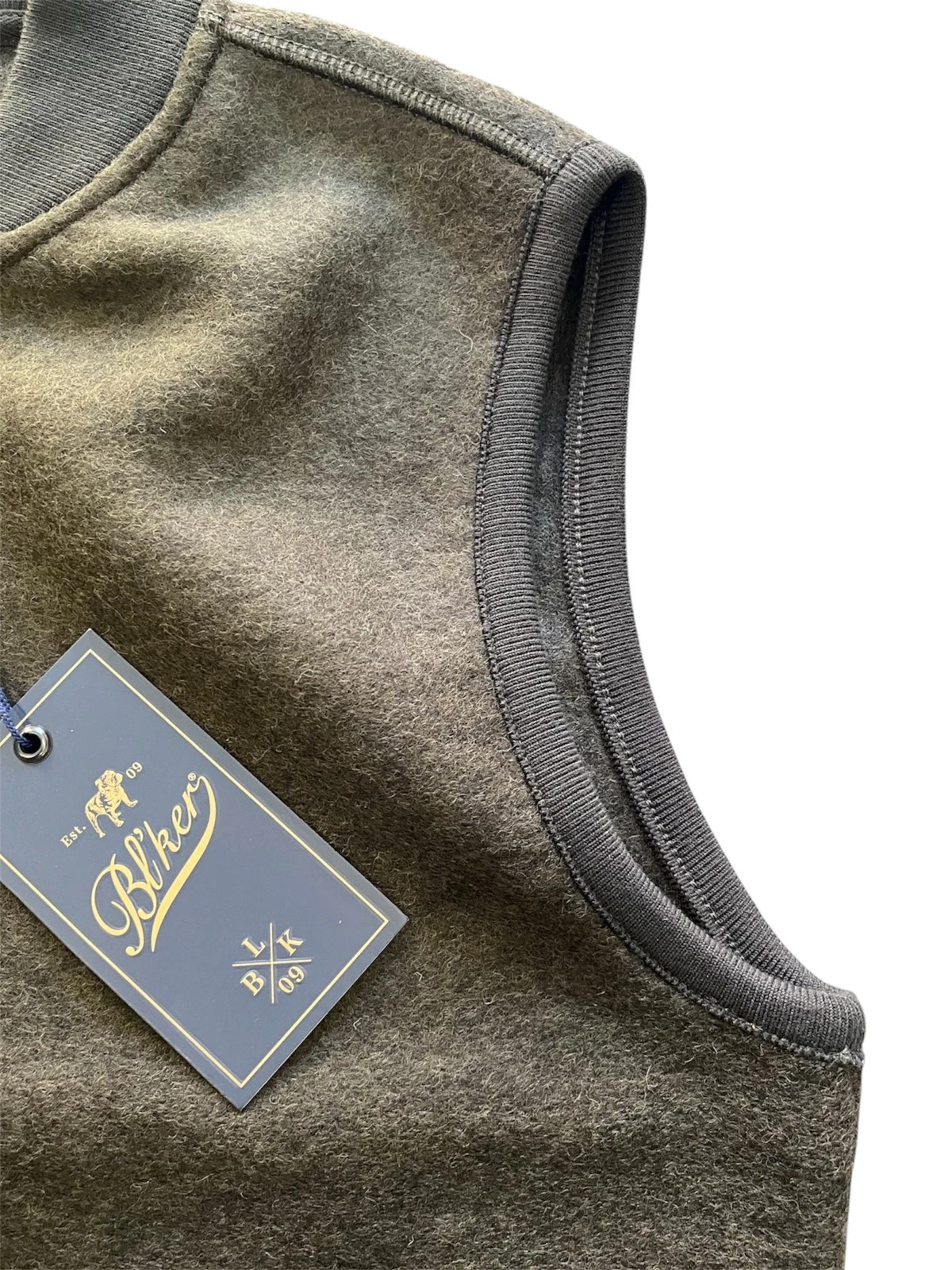 šµ Blāker - Golf Boiled Wool Vest Green BLKMAI26-W5015 New Men's FW26 - product detail image 3