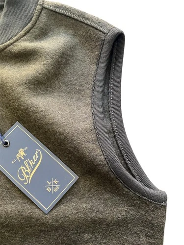🔵 Bl’ker - Golf Boiled Wool Vest Green BLKMAI26-W5015 New Men's FW26 image 3