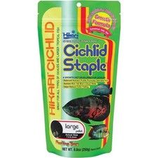 Cichlid Staple Floating Pellets Fish Food, Large Pellets, 8.8 Oz. 250g 