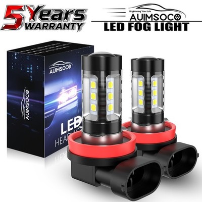 2x H8 H11 LED Fog Light Bulbs High Power Driving Lamp Conversion KIT Cool White