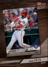 2019 Topps 2018 Topps Now Review #TN-5 Juan Soto Nationals NM-MT ID:382 ID:38254
