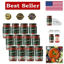 USDA Certified Organic Tomato Paste - Keto Friendly, Glass Jar 7 oz, 12 Pack