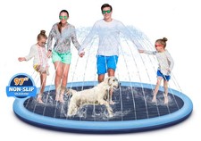 Splash Pad for Kids and Dogs 97'' Extra Large Toddlers 13 Ages 48 Outdoor Pool