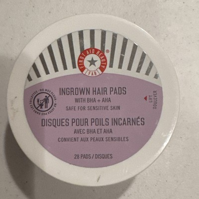 First Aid Beauty Ingrown Hair Pads BHA + AHA New In Sealed Container 28 Pads
