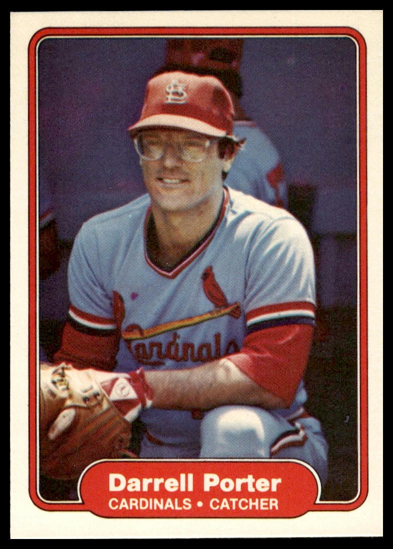 1982 Fleer #124 Darrell Porter St. Louis Cardinals NM+
