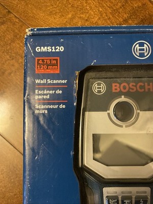 Bosch GMS120 Professional Digital Multi Wall Scanner w/ 9V Battery