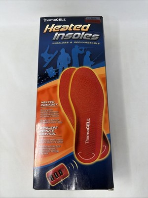 Thermacell Rechargeable Heated Insoles with Wireless Remote Control X Large Size
