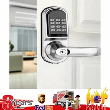 Electronic Code Digital Keyless Keypad Security Entry Door Lock Knob Left Hand