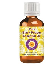Aceite esencial de pimienta negra pura Deve Herbes, paquete de 5 ml Piper Nigrum