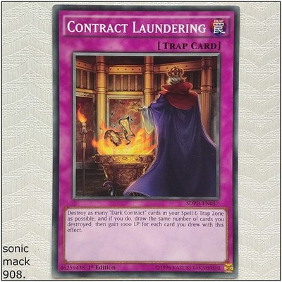 Contract Laundering - SDPD-EN037 - Common 1st Edition Yugioh