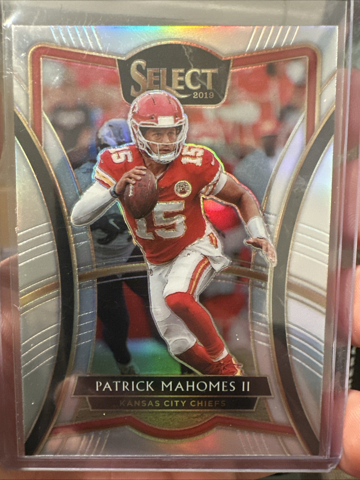 2019 Panini Select Premier Level Patrick Mahomes II #129 Silver Prizm