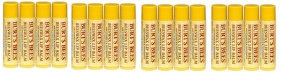 Burts Bees Beeswax Lip Balm natural Hydrating Moisturizing Smoothing Lot of 16