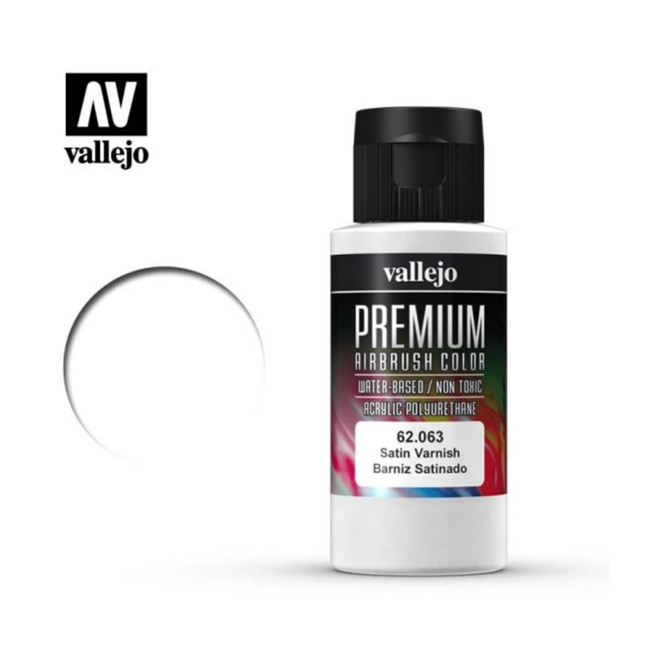 Vallejo 26519 - Satin Acrylic Varnish (półmatowy) (8429551265195) * Cena, Opinie