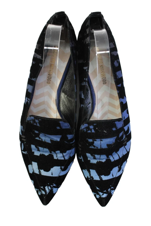 Nicholas Kirkwood Mujer Abstracto Punta Plana Azul Talla 41 11 Foto 2 de 4