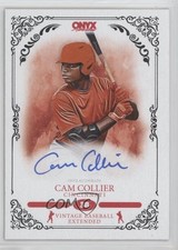 2022 Onyx Vintage Extended Blue Ink /400 Cam Collier #VACC Auto ku9