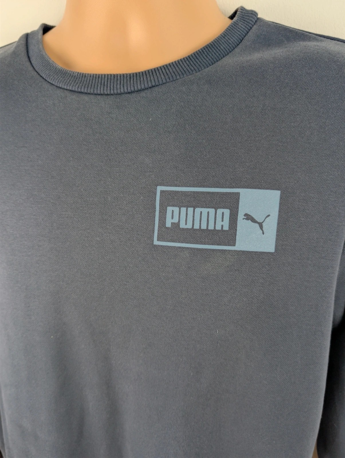 Puma dark blue crew neck sweatshirt. Mens Small. DN3115 image 2