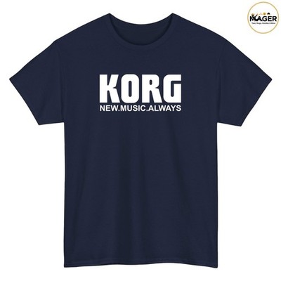 New Shirt KORG Synthesizer Music Logo Black/White/Grey/Navy T-Shirt S-5XL