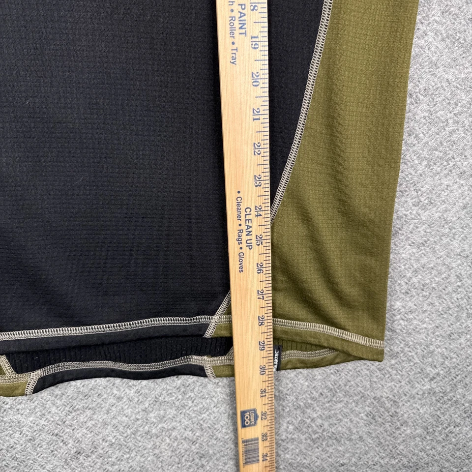 Camisa Cabelas Para Hombre Grande L Negra ECWCS Capa Base Polartec Peso Medio Foto 4 de 4