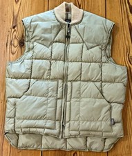 VTG 70s/80s Walls Western Wear Mens L/XL Quilted Down Puffer Vest Made In USA