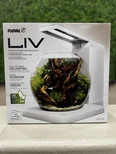 Fluval Liv Aquarium Kit, 1.6 US Gal / 6 L, White #15045