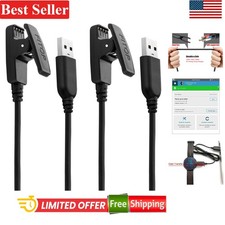 Pack of 2 Garmin Charging Cables - Fast 120cm Length for Watch Models