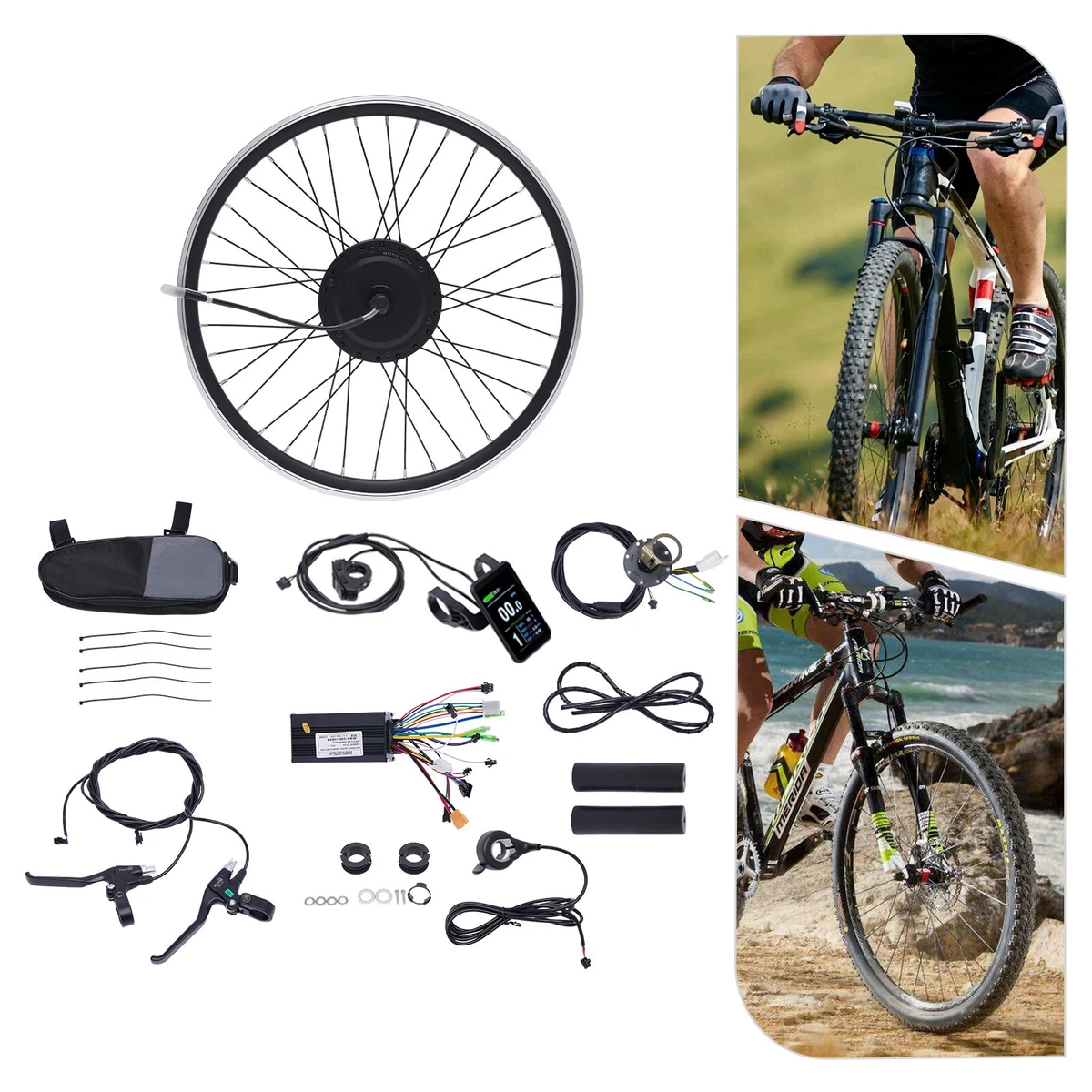 mono fahrradanhänger Remorque mono-roue avec suspensions sur axe roue arrière vélo Radsport Nagel GmbH Remscheid b1-mountain Farben:Blau-Weiss