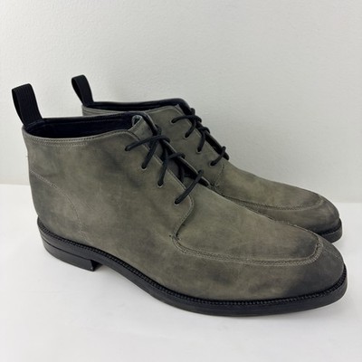 Cole Haan Grand.ØS Men s Olive Suede Chukka Ankle Boots Lace Up US 8