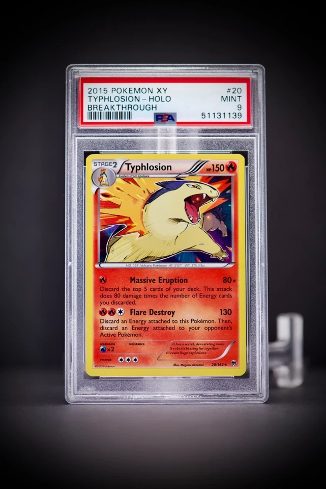 2015 Pokemon XY Breakthrough Typhlosion Holo 20 PSA 9 - Image 2 of 3