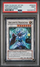 2009 YU-GI-OH! CRMS-CRIMSON CRISIS 1ST ED #EN043 ARCANITE MAGICIAN PSA 9