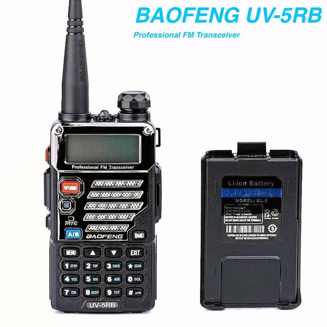 Baofeng UV5RB Dual Band Portable Transceiver Scanner Police Fire Two
