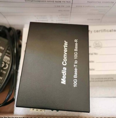 10G SFP+ Slot to 10G RJ45 Fiber Optic Media Converter without SFP Module