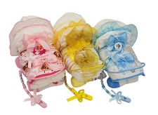 Baby Nappy cake basket/hamper New Born, Maternity Leave, Shower, Christening gif